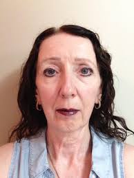 Tabitha's black lip resembles lipstick