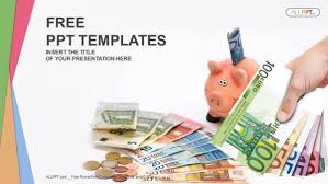 Piggy Bank With Money Finance Powerpoint Templates