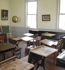 One Room Schoolhouse School Room Room Old School Desks
