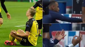 Erling haaland scores for borussia dortmund against psg. Champions League Neymar Copies Haaland S Celebration From The First Leg Marca In English