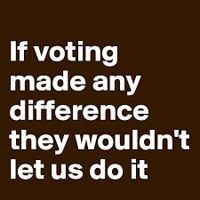 If Voting Made Any Difference They Wouldn T Let Us Do It Post By Babs 77 On Boldomatic