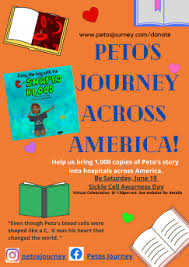 More posts by matt caron. Author Aims To Donate 1 000 Children S Books About Sickle Cell Anemia To Hospitals Across America Peto S Journey Llc Prlog