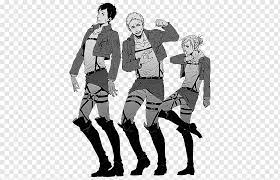 Maybe you would like to learn more about one of these? Bertholdt Hoover Reiner Braun Mikasa Ackerman Annie Leonhart Attack On Titan Shingeki No Kyojin Manga Monochrome Human Png Pngwing
