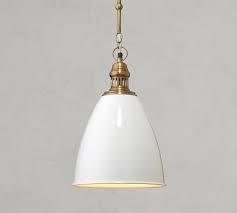 The fixture features a brushed nickel finish on the canopy and socket, with compact illuminators as well as artful accents, mini pendants are a great way to shine a light over your entryway or kitchen island. White Rowan Pendant Light Pottery Barn