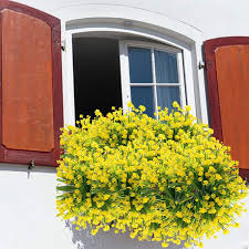 Be the envy of the neighborhood with our extensive line of artificial outdoor plants. Best8pcs Artificial Flowers Outdoor Uv Resistant Plants 8 Branches Faux Plastic Greenery Shrubs Plants Indoor Outside Hanging P Artificial Dried Flowers Aliexpress