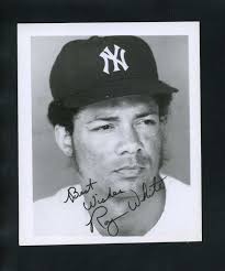 1965-79 New York Yankees ROY WHITE Vintage Wire Photo