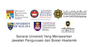 Berikut dikongsikan adalah maklumat tentang senarai universiti awam (ua) di malaysia yang turut memaparkan nombor telefon, cara hubungi. Senarai Universiti Yang Menawarkan Jawatan Pengurusan Dan Bukan Akademik Appjawatan Malaysia