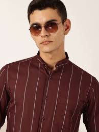 Maroon Men Shirts Raymond Allen Solly