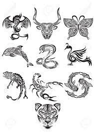 The other, deeper appeal of chest tattoos has to do with the location of the human heart. Collection Of Animals Tattoos Royalty Free Cliparts Vectors And Stock Illustration Image 52590354