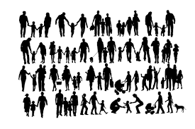 Download Family Silhouettes Graphic By Twelvepapers Creative Fabrica PSD Mockup Templates