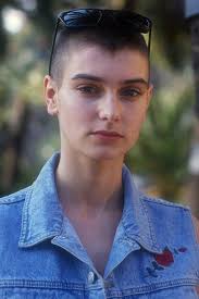 Blue Jean Sinead O Connor Shaved Head Celebrity Hair Inspiration