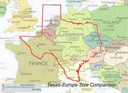 Map Of Texas Super Imposed Onto Map Of Europe Size Of Texas Only In Texas Map