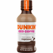 27% fat, 61% carbs, 12% protein. Dunkin Donuts Espresso Iced Coffee 13 7 Fl Oz Foods Co