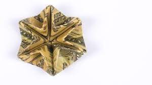 You don't need to be an origami prodigy or anything, this is a simple way to creatively give the gift of money. Money Origami Christmas Star Making An Origami Star With Dollars Youtube