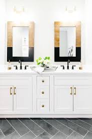 Black White And Gold Bathroom Decor Ideas White Gold And Black Accent Bathroom Stylish Bathroom Top Bathroom Design Bathroom Design