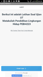 Check spelling or type a new query. Pendidikan Lingkungan Hidup Peb4223 Latihan Soal For Android Apk Download