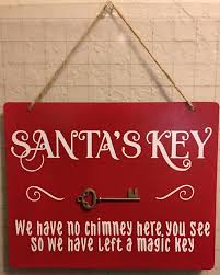 Santa S Key Sign Christmas Crafts For Gifts Christmas Crafts Christmas Wood Crafts