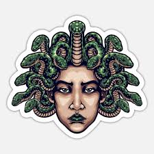 medusa head' Sticker