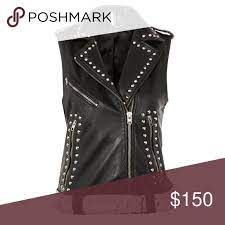Topshop Studded Sleeveless Biker Jacket Topshop Topshop Jacket Jackets