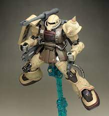 work review hg gto 1 144 ms 06ck zaku half cannon the origin msd painted build images gunjap gunpla custom gundam model cannon