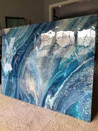 Large Commission Resin Wall Art Resin Art Painting Acrylic Pouring Art