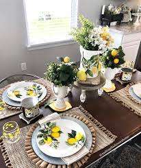 Carmen John 14 6 On Instagram I Always Get Questions Regarding My Lemon Plates These A Lemon Kitchen Decor Dinning Table Decor Dining Room Table Decor