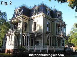 Mansard roofs were crafted below these spaces to dress things up. Victorian Houses Second Empire Queen Anne Historic Buildings Of Connecticut