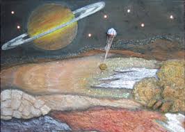 Want to discover art related to encounter? Esa Young Artist Envisions A Tumultuous Encounter With Saturn S Moon Titan
