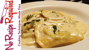 I love ravioli swimming in sauce, but that's not the way italians do it / or should be done with good ravioli. Ravioli With Gorgonzola Sauce Noreciperequired Com Youtube