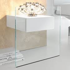 Check spelling or type a new query. Domo Glass Wall Mounted Bedside Table White