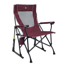 Gci Outdoor Maroon Roadtrip Rocker Folding Chair In 2020 Camping Chair Cover Folding Chair Folding Camping Chairs