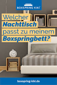 Der Richtige Nachttisch Fur Boxspringbetten Muss Vor Allem Eines Konnen Zum Design Vom Boxspringbett Passen D Nachttisch Boxspringbett Boxspringbett Nachttisch