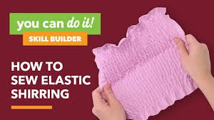 How To Sew Elastic Shirring Youtube