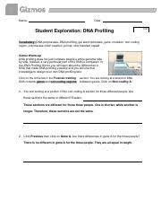 Students can adjust the powder amount, water amount, and bag material for each pack. Dna Profiling Gizmo Answers Quizlet Dnaprofilingse Completed Docx Name Date Student Exploration Dna Profiling Vocabulary Dna Polymerase Dna Profiling Gel Electrophoresis Gene Mutation Course Hero Start Studying Dna Profiling Quiz