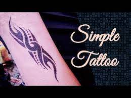 How To Make A Simple Tattoo On Hand By Tattoo By Kk Youtube Simple Tattoos Hand Tattoos Tattoos