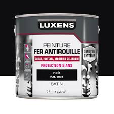 Quelques semaines après application de la peinture de marque luxens, certains ont la très peinture luxens en ligne : Peinture Fer Exterieur Luxens Noir Satine 2 L Leroy Merlin