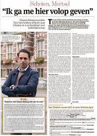 Hij pikt in zijn vrije tijd graag een concert of festival mee. Tom Van Grieken Ik Ga Me Volop Geven In Schoten Tom Facebook