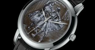 vacheron constantin 第三次推出芭蕾舞主题的艺术大师系列腕表 设计灵感依然取自edgar degas 的芭蕾舞者油画 透过高温明火灰色珐琅彩绘技术 呈现舞者在学习 排练及表演最重要时刻的场景 vacheron constantin ballet product launch