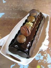 J En Reprendrai Bien Un Bout Buche Au Chocolat Praline Feuilletine Brisures De Marrons Glaces Buche Au Chocolat Chocolat Praline Recette Gouter
