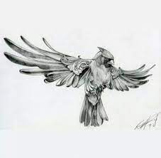 Tattoo Geometric Bird Men 65 New Ideas Bird Tattoo Men Geometric Bird Cardinal Tattoos