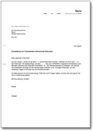 118 951 просмотр 118 тыс. Antrag Auf Teilzeitarbeit Wahrend Der Elternzeit De Musterbrief Download