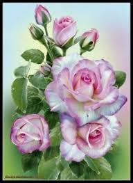 Details About Morning Roses Chart Counted Cross Stitch Patterns Needlework Diy Dmc Color