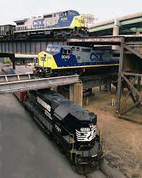 Triple Crossing Train Train Tracks Track Travels