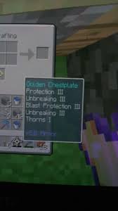In bedrock edition, protection does not reduce damage from negative status effects like poison or wither. Isn T It Illegal To Have 2 Types Of Armor Protection I Have A Golden Chestplate With Blast Protection And Protection R Minecraft