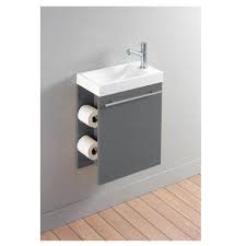 La sélection produits leroy merlin de ce jeudi au meilleur prix ! Pack Complet Meuble Lave Mains Avec Distributeur De Papier Toilette Gris Laque Salle De Bain W Piccolo Bagno Di Servizio Idee Bagno Piccolo Design Del Water