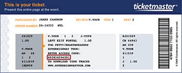 Ticketmaster Online Ticket Sample United Airlines And Travelling