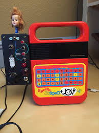 Speak And Spell Circuit Bent With Loops Delays Lights And A Rotating Barbie Doll Head Circuit Bending Barbie Doll Head Retro Vibe
