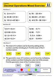 Multiply both the dividend and divisor by a suitable quotient to make them whole answer: Decimals Worksheets Pdf Cazoom Math Worksheets