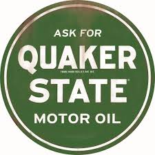 Quaker State Motor Oil Tin Sign Green 90169012 Free