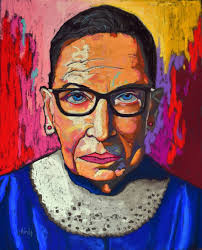 I woke up in the middle of the night, and it was all about tampons. Ruth Bader Ginsburg Painting By David Hinds Saatchi Art